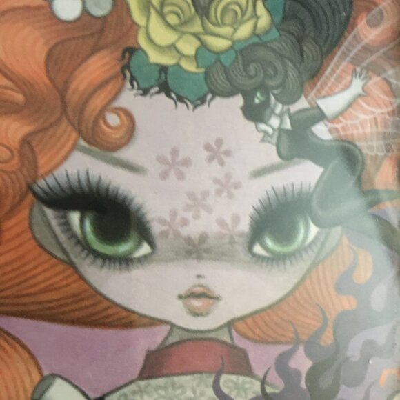 Y2K Metal, Gem and Enamel Photo Desk Frame With Junko Mizuno Promo Card - Picture 2 of 9